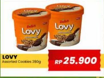 Promo Harga Delbis Lovy Cookies Assorted Coffeeccino Chocobutter 280 gr - Yogya