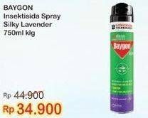 Promo Harga BAYGON Insektisida Spray Silky Lavender 750 ml - Indomaret