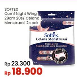 Promo Harga Softex Comfort Night/Celana Menstruasi  - Indomaret