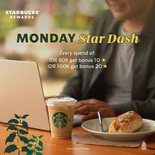 Promo Harga Monday Star Dash  - Starbucks