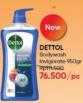 Promo Harga DETTOL Body Wash Invigorate 950 ml - Guardian