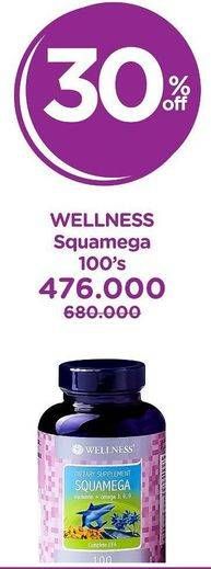 Promo Harga WELLNESS Squamega 100 pcs - Watsons