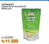 Promo Harga INDOMARET Karbol Sereh Citronella Oil 800 ml - Indomaret