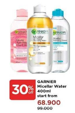 Promo Harga GARNIER Micellar Water 400 ml - Watsons