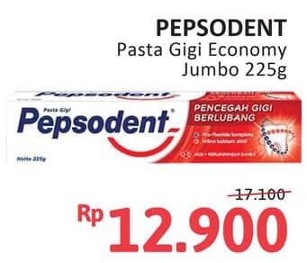 Promo Harga Pepsodent Pasta Gigi Pencegah Gigi Berlubang 225 gr - Alfamidi