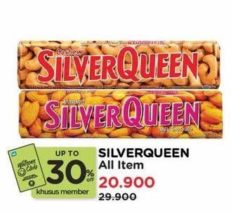 Promo Harga Silver Queen Chocolate All Variants 62 gr - Watsons