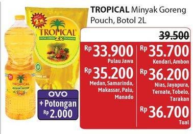 Promo Harga Tropical Minyak Goreng Pouch/Botol  - Alfamidi