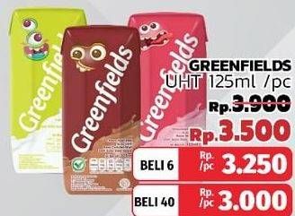 Promo Harga GREENFIELDS UHT 125 ml - LotteMart