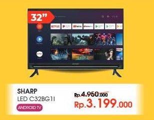 Promo Harga SHARP 2T-C32BG1 | LED TV 32 inch  - Yogya
