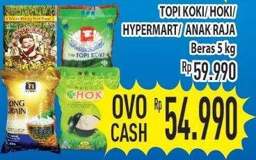 Promo Harga TOPI KOKI Beras 5 kg - Hypermart
