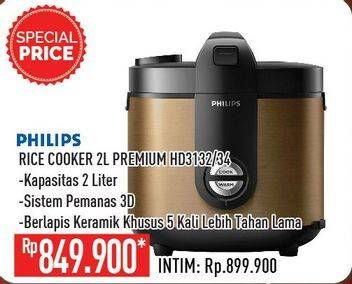 Promo Harga PHILIPS HD 3132 Rice Cooker 34  - Hypermart