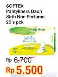 Promo Harga Softex Pantyliner Daun Sirih Regular 20 pcs - Indomaret