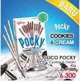 Promo Harga GLICO POCKY Stick Cookies Cream 40 gr - LotteMart