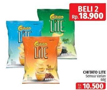 Promo Harga Chitato Lite Snack Potato Chips All Variants 68 gr - Lotte Grosir