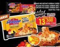 Promo Harga SEDAAP Korean Cheese, Chicken, Soup  - Superindo
