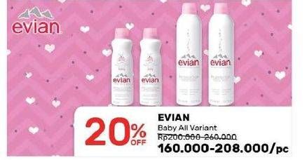 Promo Harga EVIAN Baby Face & Body Spray All Variants  - Guardian