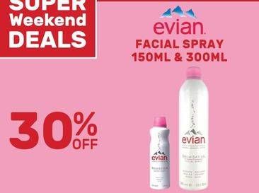 Promo Harga EVIAN Facial Spray 150/300 mL  - Guardian
