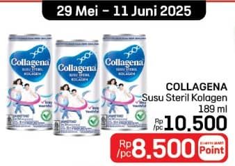 Promo Harga Collagena Susu Steril Kolagen 189 ml - LotteMart