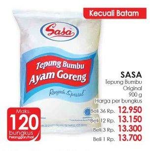 Promo Harga Sasa Tepung Bumbu Original 900 gr - LotteMart