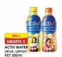 Promo Harga Activ Water Minuman Isotonik + Multivitamin Jeruk, Lemon 380 ml - Alfamart