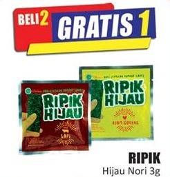 Promo Harga RIPIK HIJAU Nori 3 gr - Hari Hari