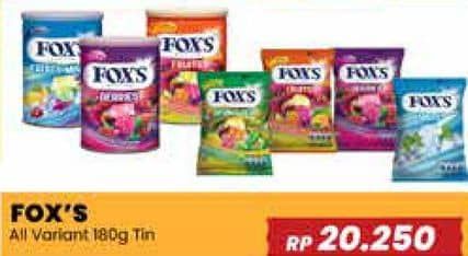 Promo Harga Foxs Crystal Candy All Variants 180 gr - Yogya