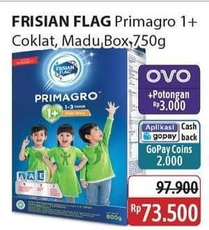 Promo Harga Frisian Flag Primagro 1+ Cokelat, Madu 750 gr - Alfamidi