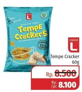 Promo Harga CHOICE L Snack Tempe Crackers 60 gr - Lotte Grosir