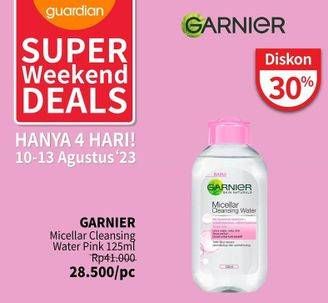 Promo Harga Garnier Micellar Water Pink 125 ml - Guardian