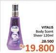 Promo Harga VITALIS Body Scent Sheer 120 ml - Alfamidi