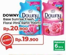 Promo Harga Downy Pewangi Pakaian Sunrise Fresh, Floral Pink 720 ml - Yogya