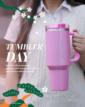 Promo Harga Tumbler Day  - Starbucks