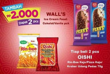 Promo Harga OISHI Rinbee/Snack 70gr  - Indomaret