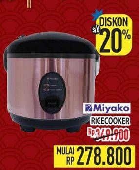 Promo Harga Miyako Rice Cooker  - Hypermart