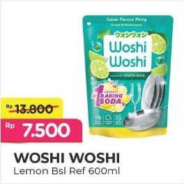 Promo Harga Woshi Woshi Dishwash  Lime Lemon Basil 600 ml - Alfamart