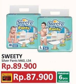 Promo Harga Sweety Silver Pants L54, M60 54 pcs - Yogya