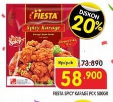 Promo Harga Fiesta Ayam Siap Masak Spicy Karage 500 gr - Superindo