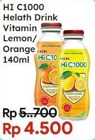 Promo Harga Kalbe Hi C1000 Orange, Lemon 140 ml - Indomaret