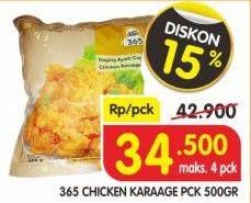 Promo Harga 365 Chicken Karage 500 gr - Superindo