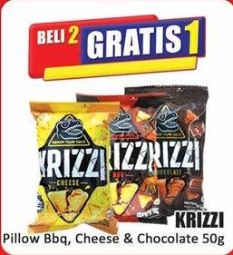 Promo Harga Krizzi Pillow BBQ, Cheese, Chocolate 55 gr - Hari Hari