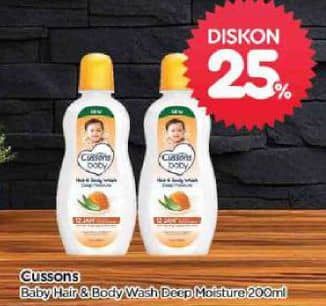 Promo Harga Cussons Baby Hair & Body Wash 200 ml - TIP TOP