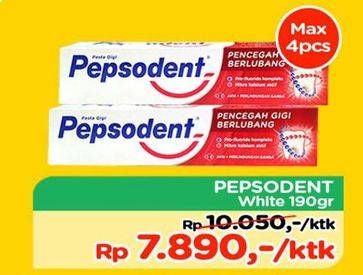 Promo Harga PEPSODENT Pasta Gigi Pencegah Gigi Berlubang 190 gr - TIP TOP