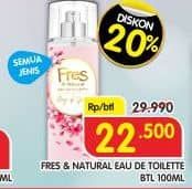 Promo Harga Fres & Natural Spray Cologne All Variants 100 ml - Superindo