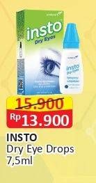 Promo Harga INSTO Obat Tetes Mata Dry Eyes 7 ml - Alfamart
