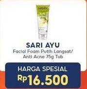 Promo Harga SARIAYU Facial Foam Putih Langsat, Acne Care 75 gr - Indomaret