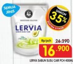 Promo Harga Lervia Sabun Cair Susu  All Variants 400 ml - Superindo