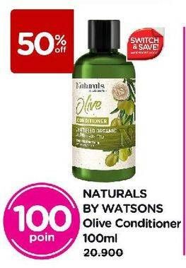 Promo Harga Naturals By Watsons Conditioner Olive 100 ml - Watsons