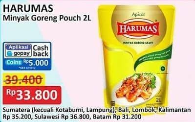 Promo Harga Harumas Minyak Goreng 2000 ml - Alfamart