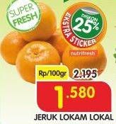 Promo Harga Jeruk Lokam Lokal per 100 gr - Superindo