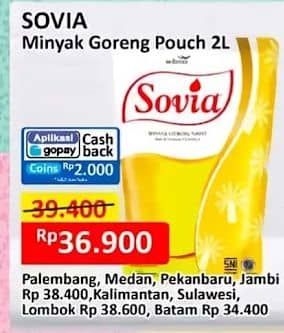 Promo Harga Sovia Minyak Goreng 2000 ml - Alfamart